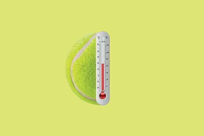 wimbledon tennis balls are kept at 68 degrees F