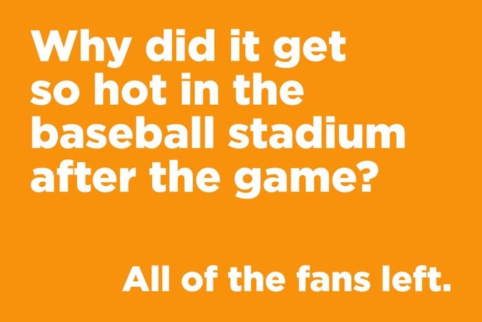 Why did it get so hot in the baseball stadium after the game?