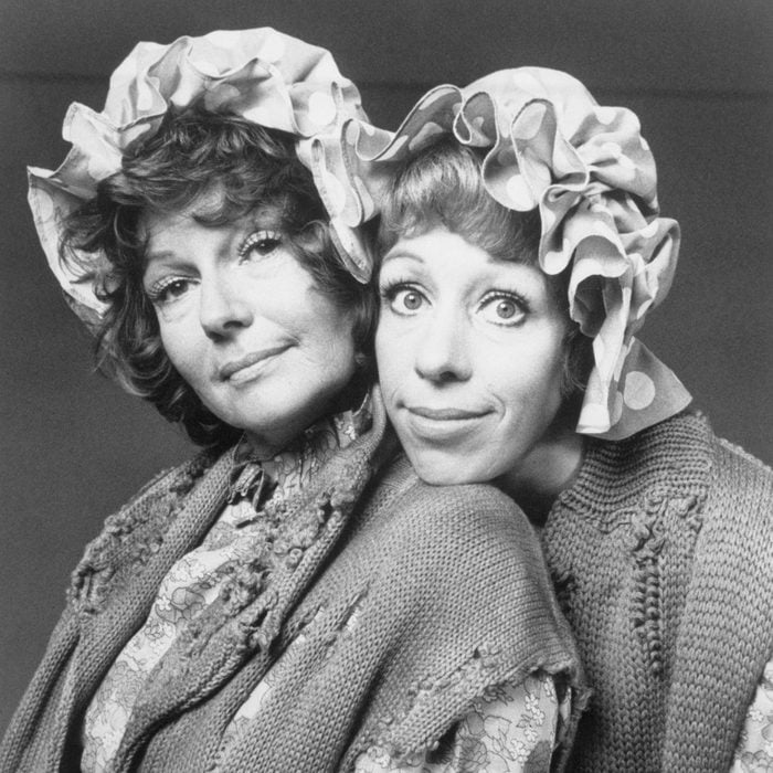 Rita Hayworth and Carol Burnett