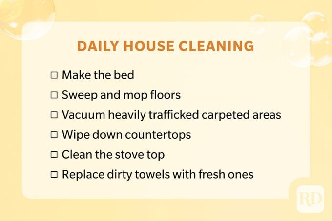 Daily House Cleaning Checklist