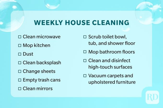 Weekly House Cleaning Checklist