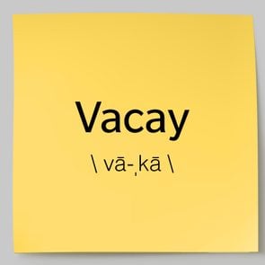 vacay sticky note